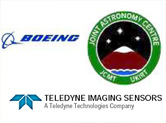 Boeing, Joint Astronomy Centre and Teledyne Imaging Sensors Logos 